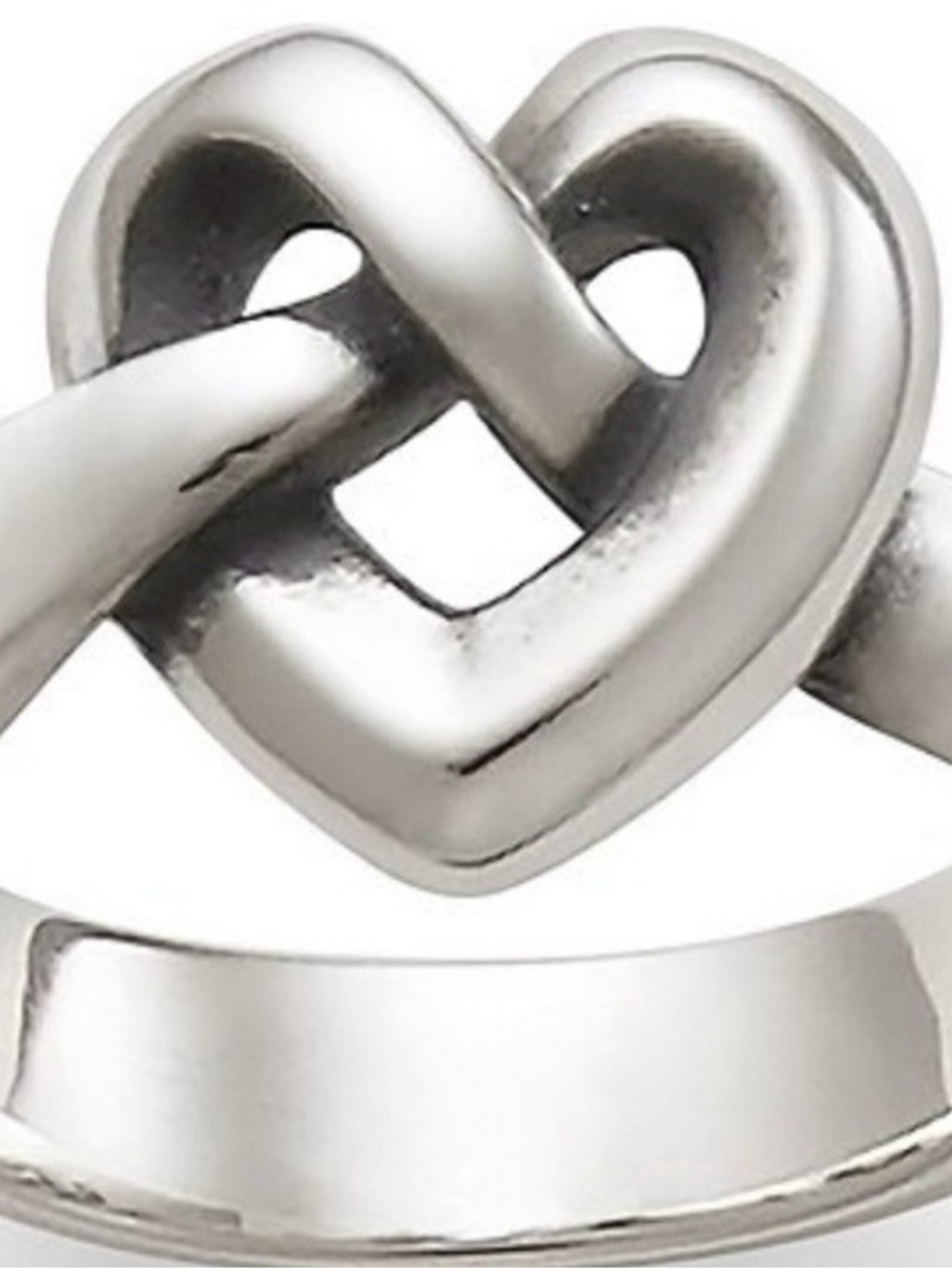 James Avery Polished Heart Knot Ring - Silver
